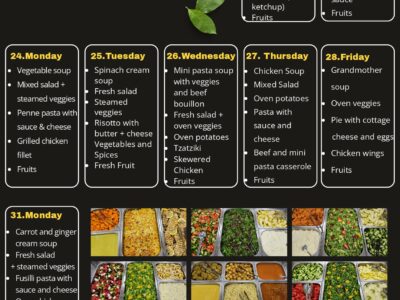 August Lunch Menu